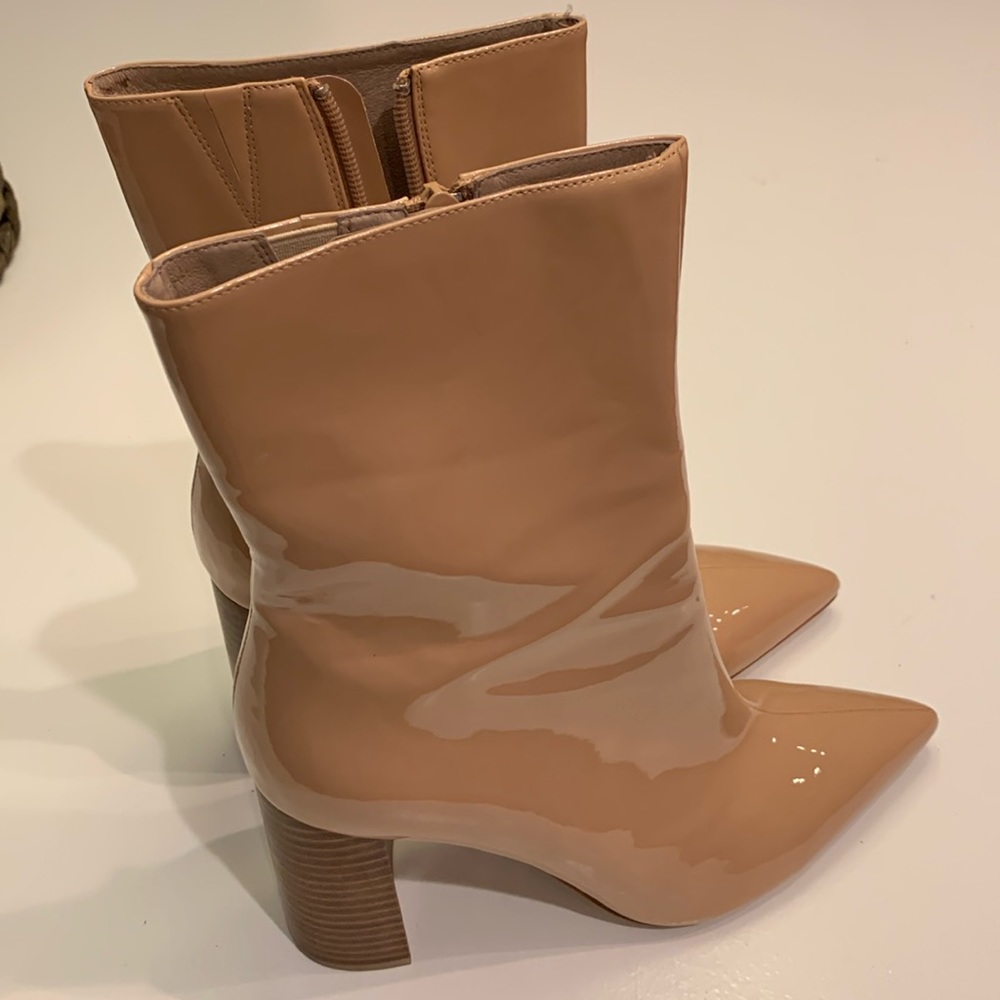 Jeffrey Campbell Patton leather mid calf boot